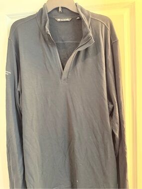 Travis Mathew Men's Long Sleeve Quarter Zip Sweater - Navy